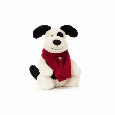 Jellycat Bashful Winter Dog USA | 41678NOGQ